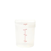 Cambro 8RFSPROPP190 FreshPro CamRounds Round Food Storage Container, 8 qt., Translucent - Translucent