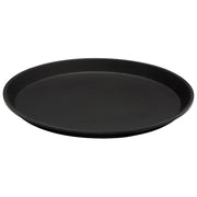 Cambro 900CT110 Camtread Non-Skid Serving Tray, Round, 9" Diameter - Black