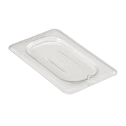 Cambro 90CWC135 Camwear Ninth Size Food Pan Flat Cover, 6 15/16" x 4 1/4" - Clear