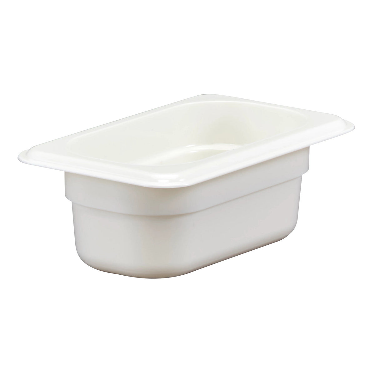 Cambro 92CW148 Camwear Ninth Size Food Pan, 2 1/2" Deep, 0.6 qt. - White