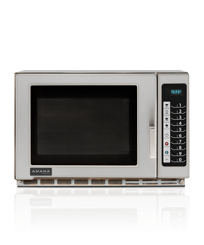 Amana Medium Duty RFS12TS, 1200 Watts, 1.2 cu.ft. Microwave Oven with Push Button Controls