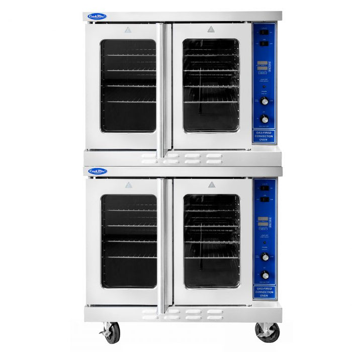ATOSA ATCO-513B-2 — Gas Convection Ovens (Bakery Depth), Includes Leg Kit/Casters, 92,000 B.T.U