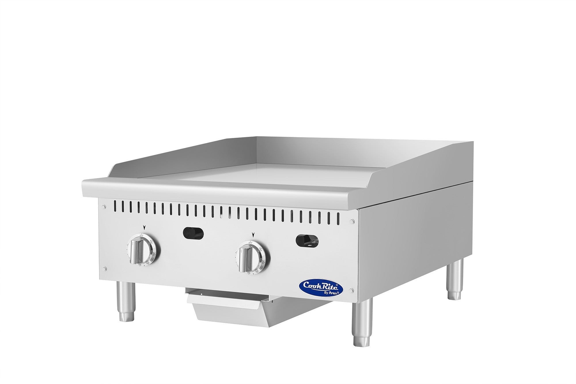 Atosa ATG-2424-C 24" Chrome Countertop Thermostatic Griddle,24" cooking surface
