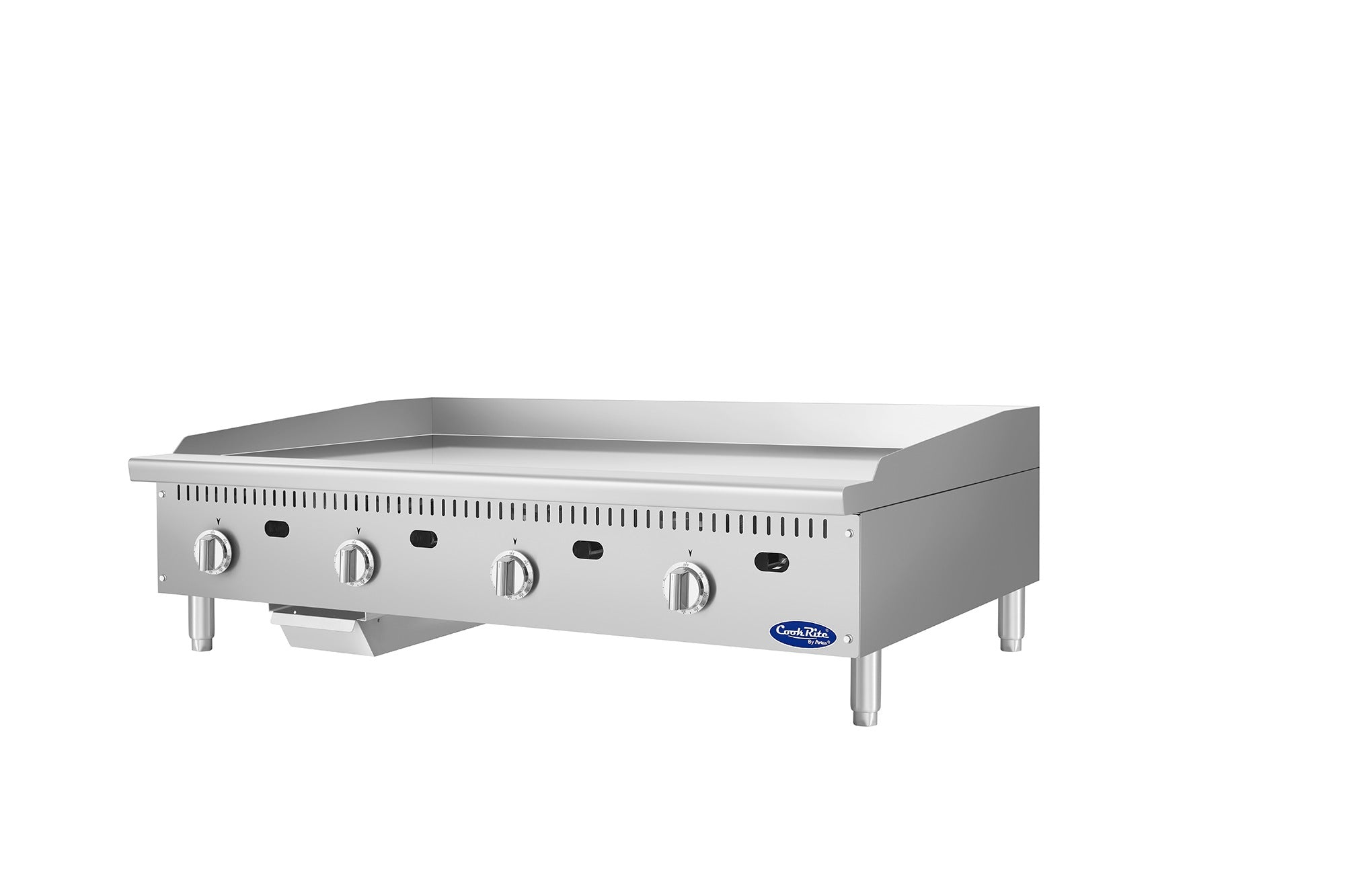 Atosa ATG-3624-C 36" Chrome Countertop Thermostatic Griddle, 24" Cooking surface