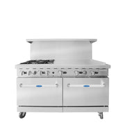 ATOSA-AGR - 4B36GR — 60″ Gas Range with Four Burners & 36″ Griddle