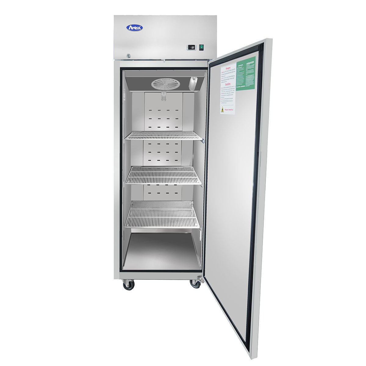 ATOSA MBF8004GR - 29" Reach In Refrigerator - Single Door - Open-doors