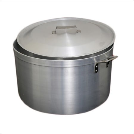 Extra Heavy Duty 8mm Thick Bottom Aluminum Sauce Pot - 114 Qt. / 130 Liters