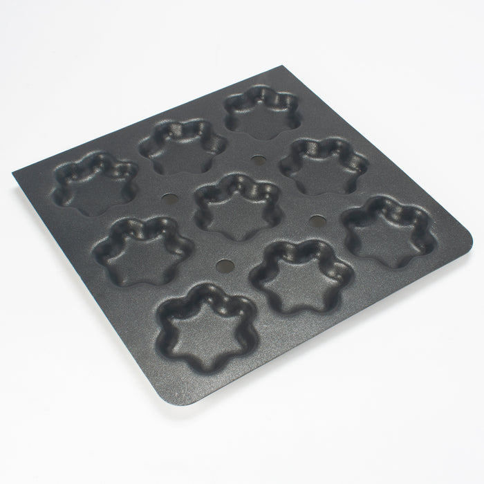 Non Stick Aluminum FLOWER Shape Idly Trays for Commercial Idly Steamers - 9 Idlys