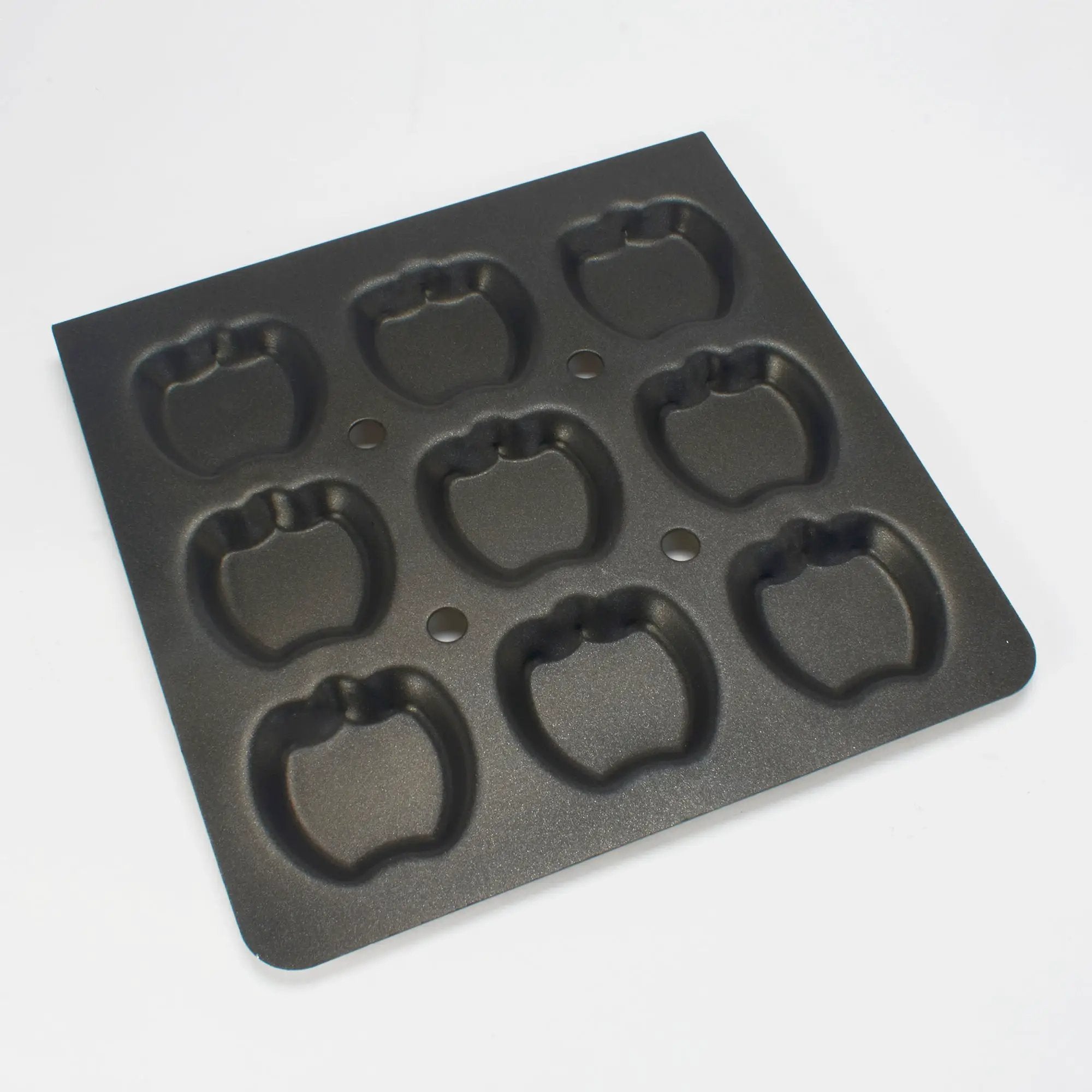 Non Stick Aluminum APPLE Shape Idly Trays - 9 Idlis