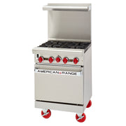 American Range AR - 4 24" Wide Heavy Duty Restaurant Series Gas Range