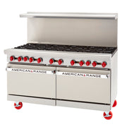American Range AR - 10 60" Wide Restaurant Range with ( 2 ) 26 - 1/2" Wide Ovens