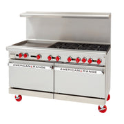 American Range AR - 24G - 6B 60" Wide Heavy Duty 24" Griddle & 6 Burners Restaurant Range