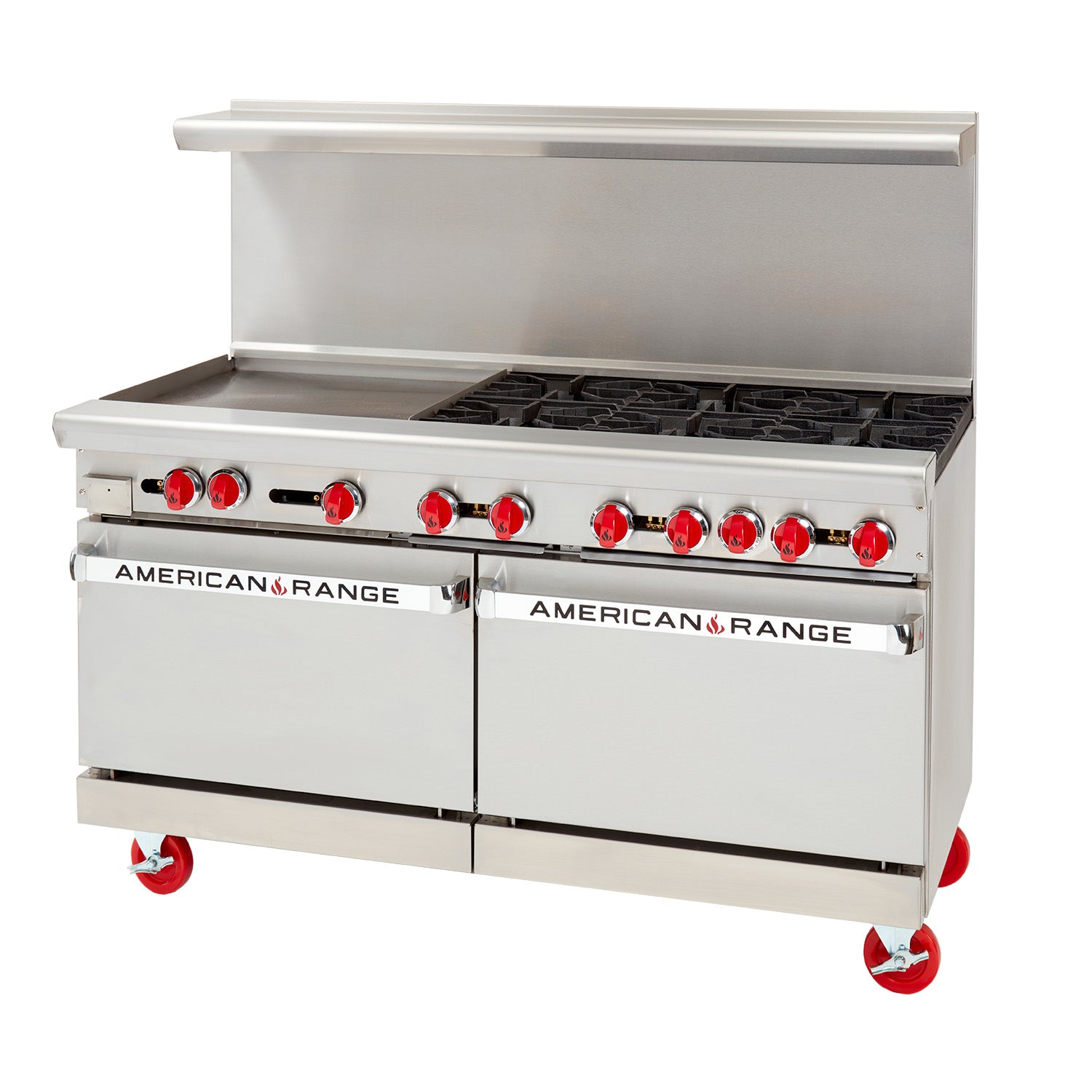 American Range AR - 24G - 6B 60" Wide Heavy Duty 24" Griddle & 6 Burners Restaurant Range