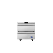 Atosa AUF27D2 28" Undercounter Freezer with Drawers, 6.5 Cu. Ft.