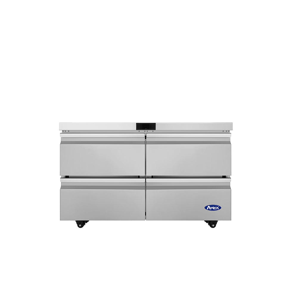 Atosa AUR48D4 48" Undercounter Refrigerator with Drawers, 12.2 Cu. Ft.