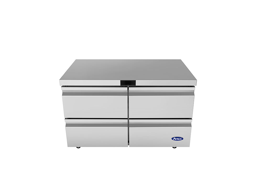 Atosa AUR48D4 48" Undercounter Refrigerator with Drawers, 12.2 Cu. Ft.
