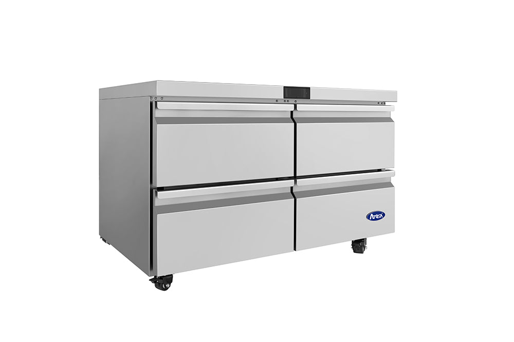 Atosa AUR48D4 48" Undercounter Refrigerator with Drawers, 12.2 Cu. Ft.