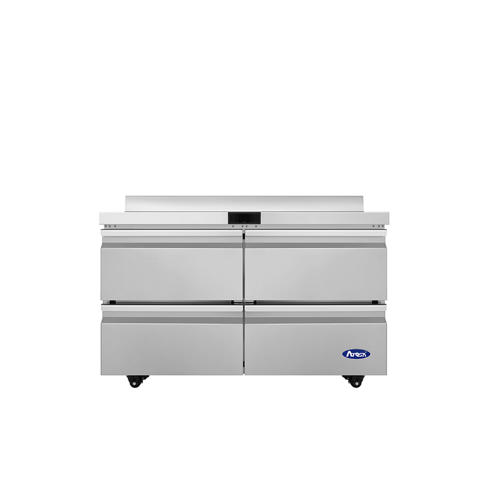 Atosa AWF48D4 40" Worktop Freezer with Drawers & Backsplash, 12.22 Cu. Ft.