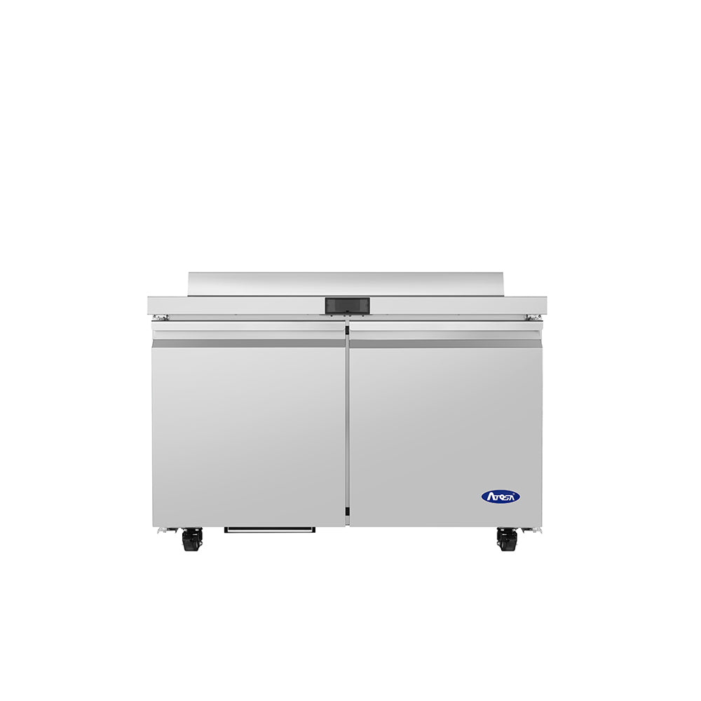 Atosa AWR48SD 48" Worktop Refrigerator with Backsplash, 12.22 Cu. Ft.
