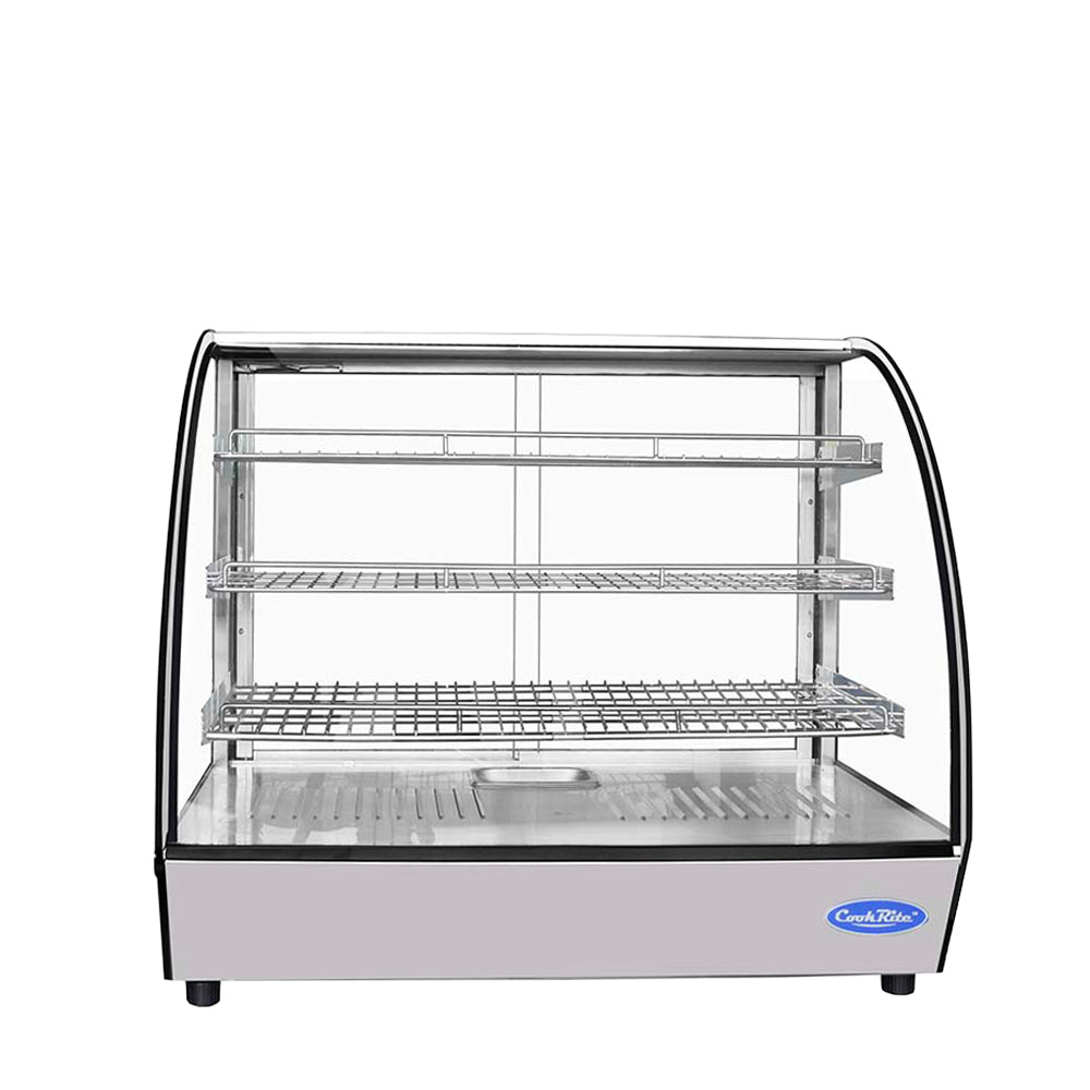 Atosa CookRite CHDC-44 28" Countertop Heated Curved Display Case (4.4 cu ft)