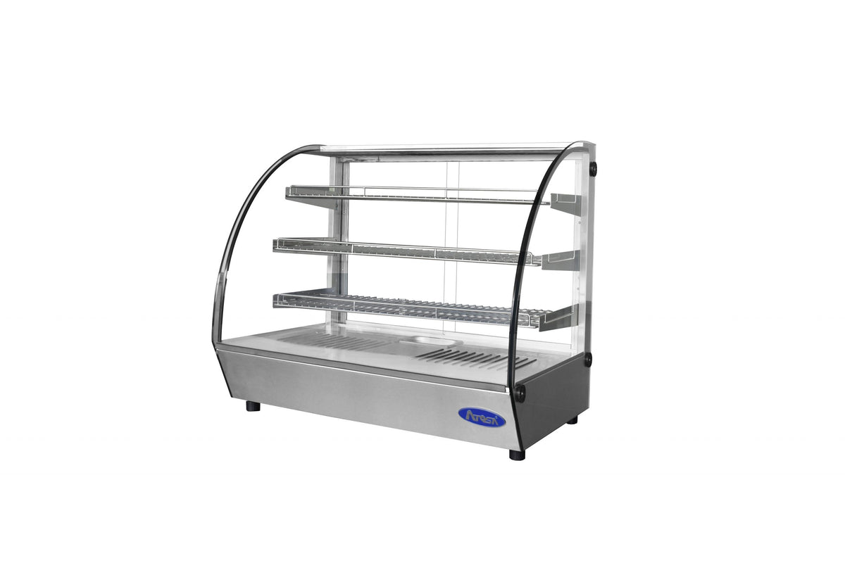 Atosa CookRite CHDC-44 28" Countertop Heated Curved Display Case (4.4 cu ft)
