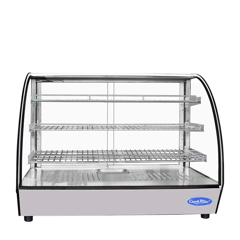 Atosa CookRite CHDC-56 36" Countertop Heated Curved Display Case (5.6 cu ft)