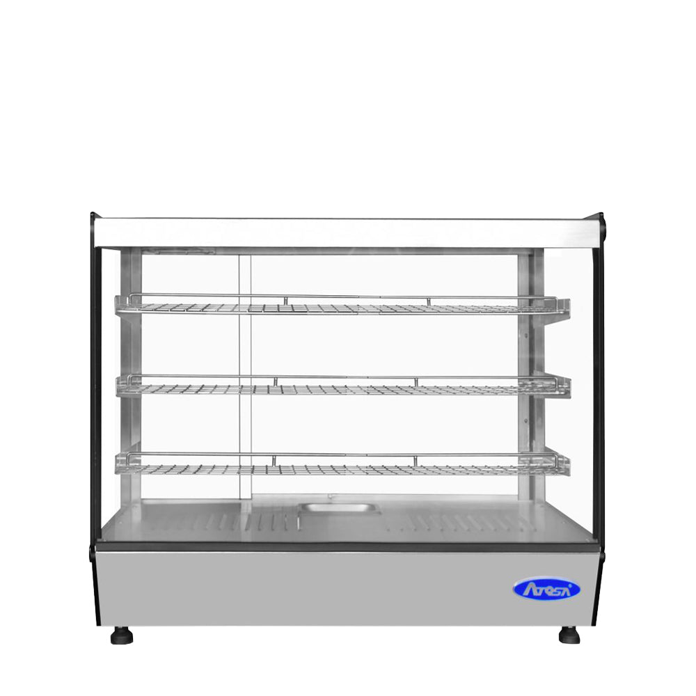 Atosa CookRite CHDS-53 28" Countertop Heated Square Display Case (5.3 cu ft)