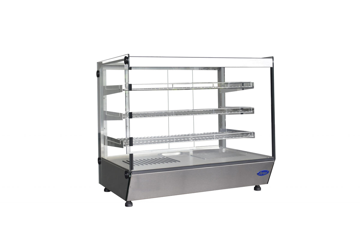 Atosa CookRite CHDS-53 28" Countertop Heated Square Display Case (5.3 cu ft)