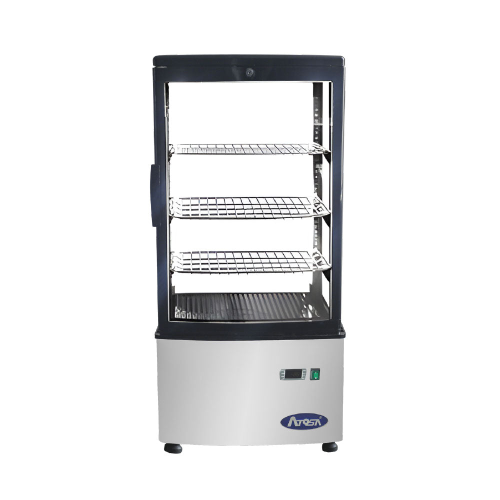 Atosa DSRC-28 17" Countertop Refrigerated Display Case, 2.8 Cu. Ft.