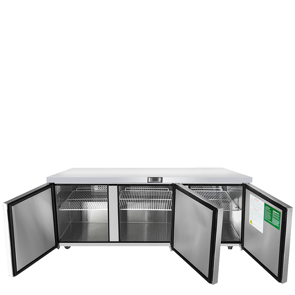 Atosa MGF8404GR 72" Undercounter Refrigerator, 21.1 Cu. Ft.
