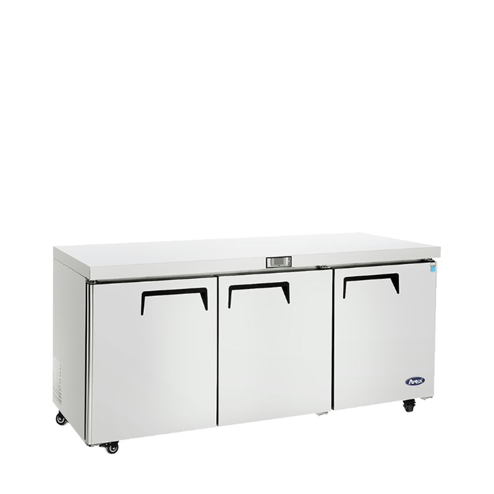 Atosa MGF8404GR 72" Undercounter Refrigerator, 21.1 Cu. Ft.