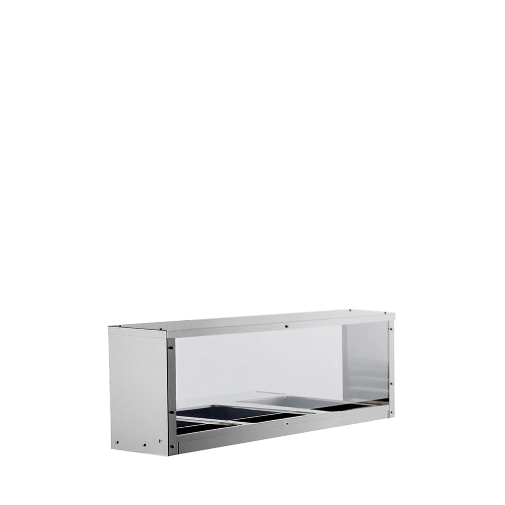 Atosa MROS-3ST Overshelf/Sneezeguard for Steam Table
