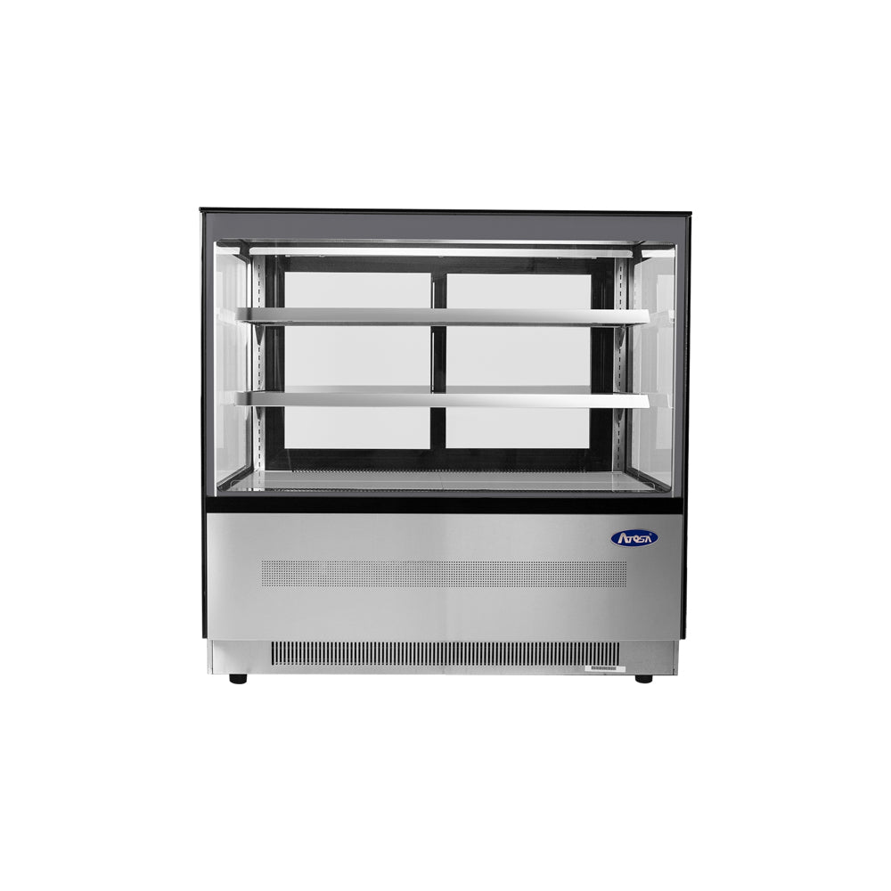 Atosa RDCS-48 47" Floor Model Refrigerated Square Display Case, 15.1 Cu. Ft.