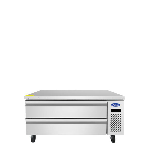 Atosa MGF8460GR Glass-Front Refrigerated Prep Table Product Image