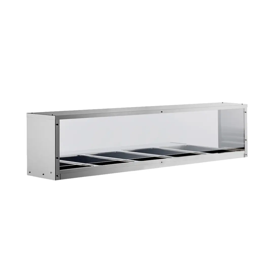 Atosa MROS-5ST Overshelf Sneezeguard for 5-Well Steam Table Product Image