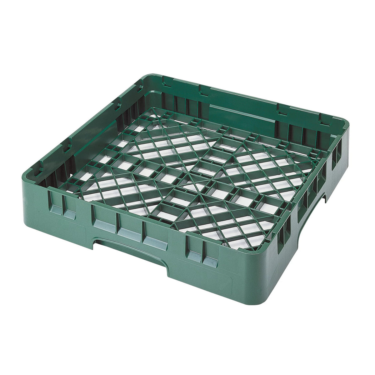 Cambro BR258119 Camrack Full Size Open Base Rack, 4" Tall - Sherwood Green