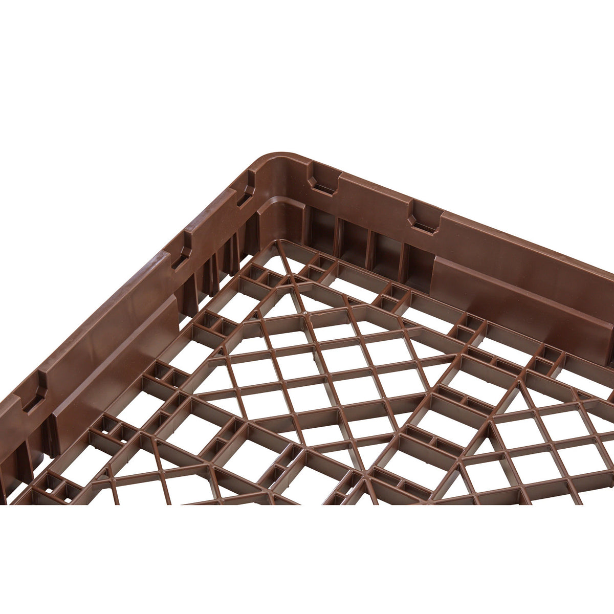 Cambro BR258167 Camrack Full Size Open Base Rack, 4" Tall - Brown