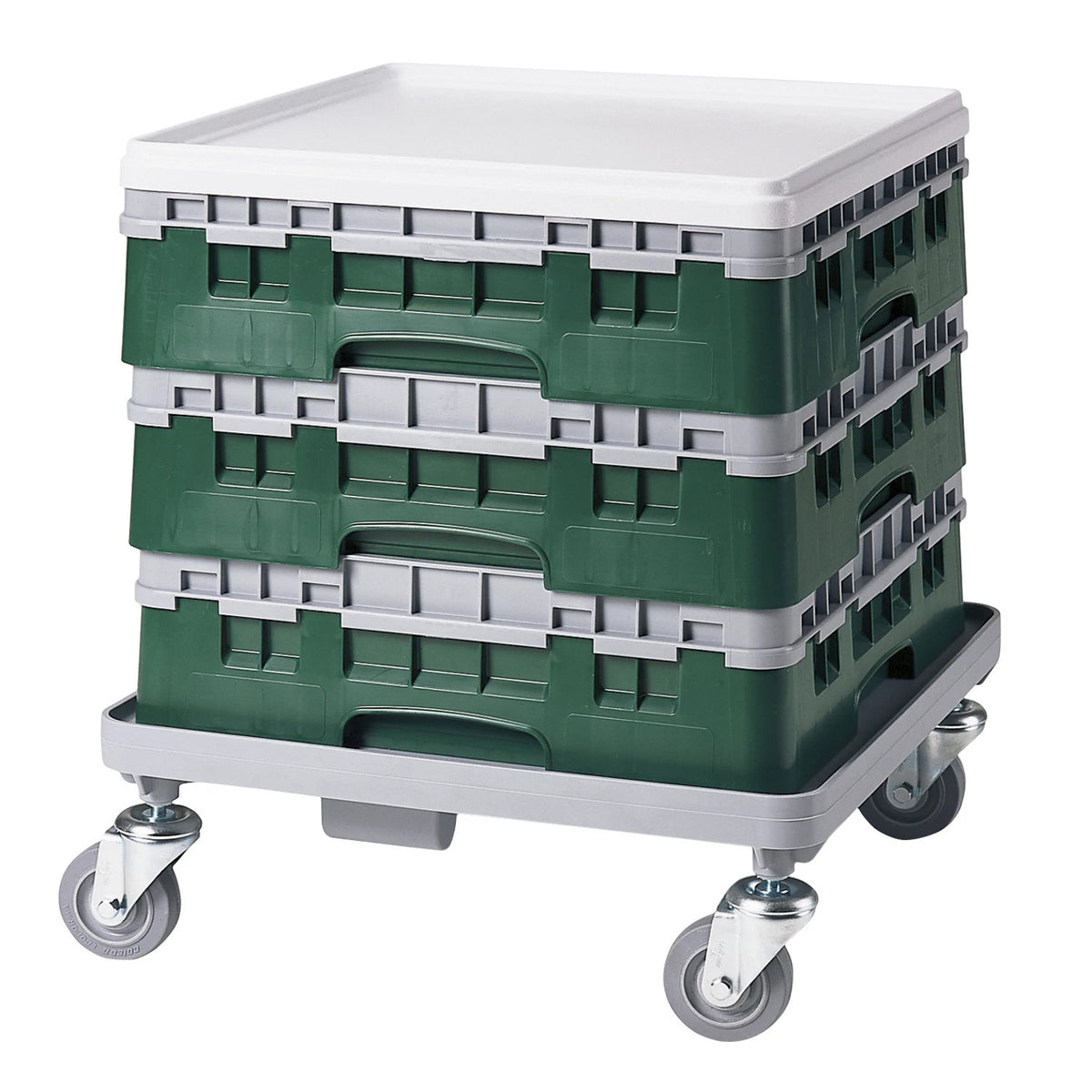 Cambro BR414119 Camrack Full Size Open Base Rack, 5 5/8" Tall - Sherwood Green