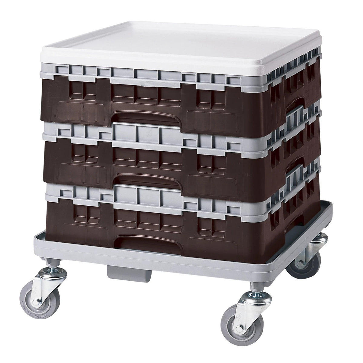 Cambro BR414167 Camrack Full Size Open Base Rack, 5 5/8" Tall - Brown