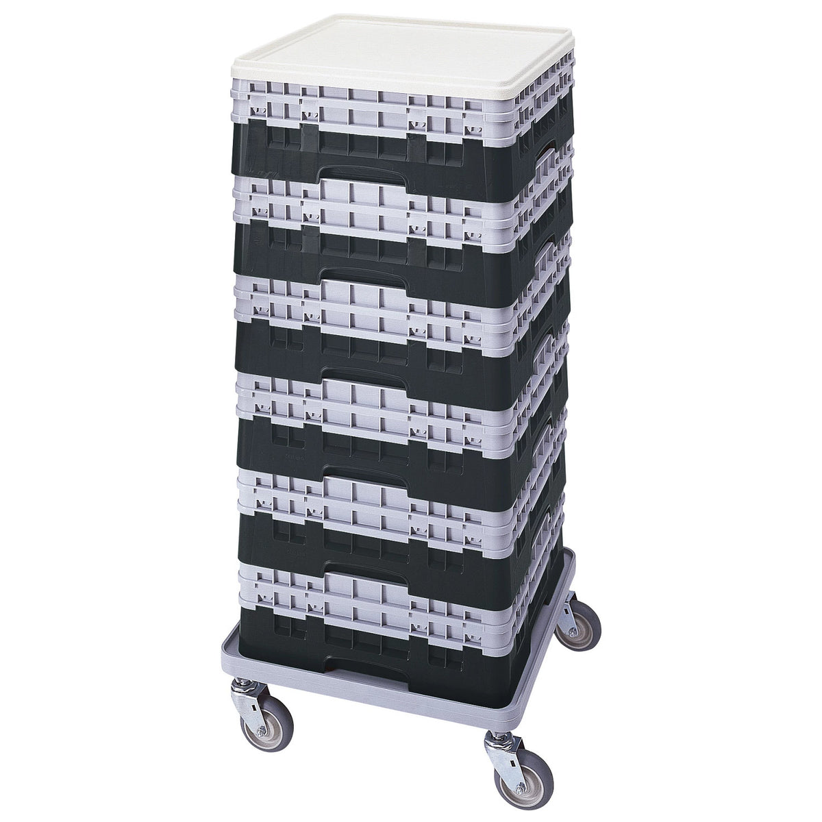 Cambro BR578110 Camrack Full Size Open Base Rack, 7 1/4" Tall - Black
