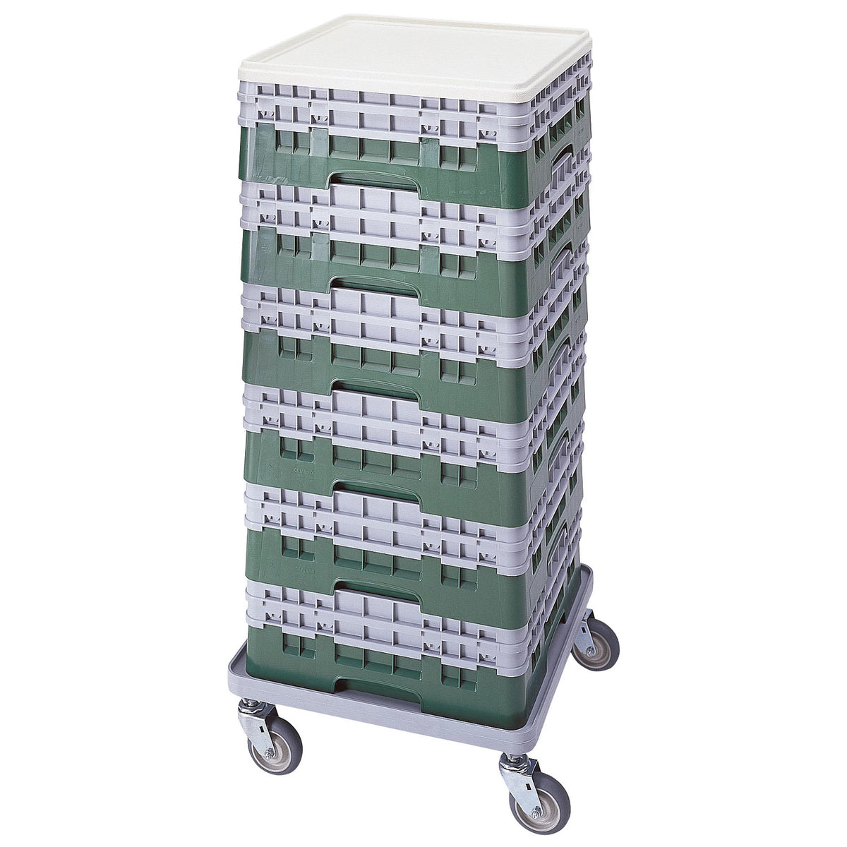 Cambro BR578119 Camrack Full Size Open Base Rack, 7 1/4" Tall - Sherwood Green