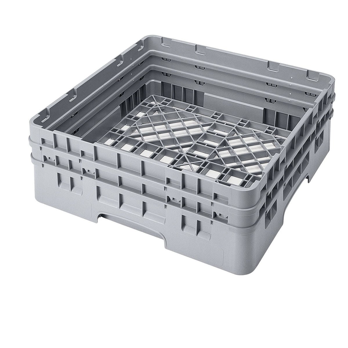 Cambro BR578151 Camrack Full Size Open Base Rack, 7 1/4" Tall - Soft Gray
