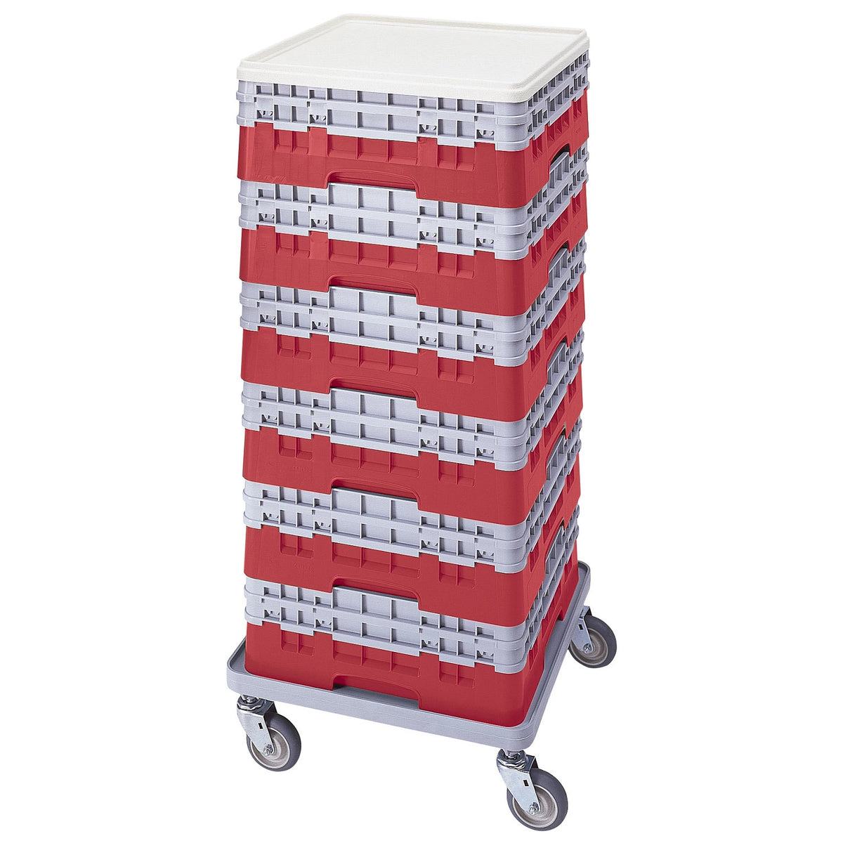 Cambro BR578163 Camrack Full Size Open Base Rack, 7 1/4" Tall - Red