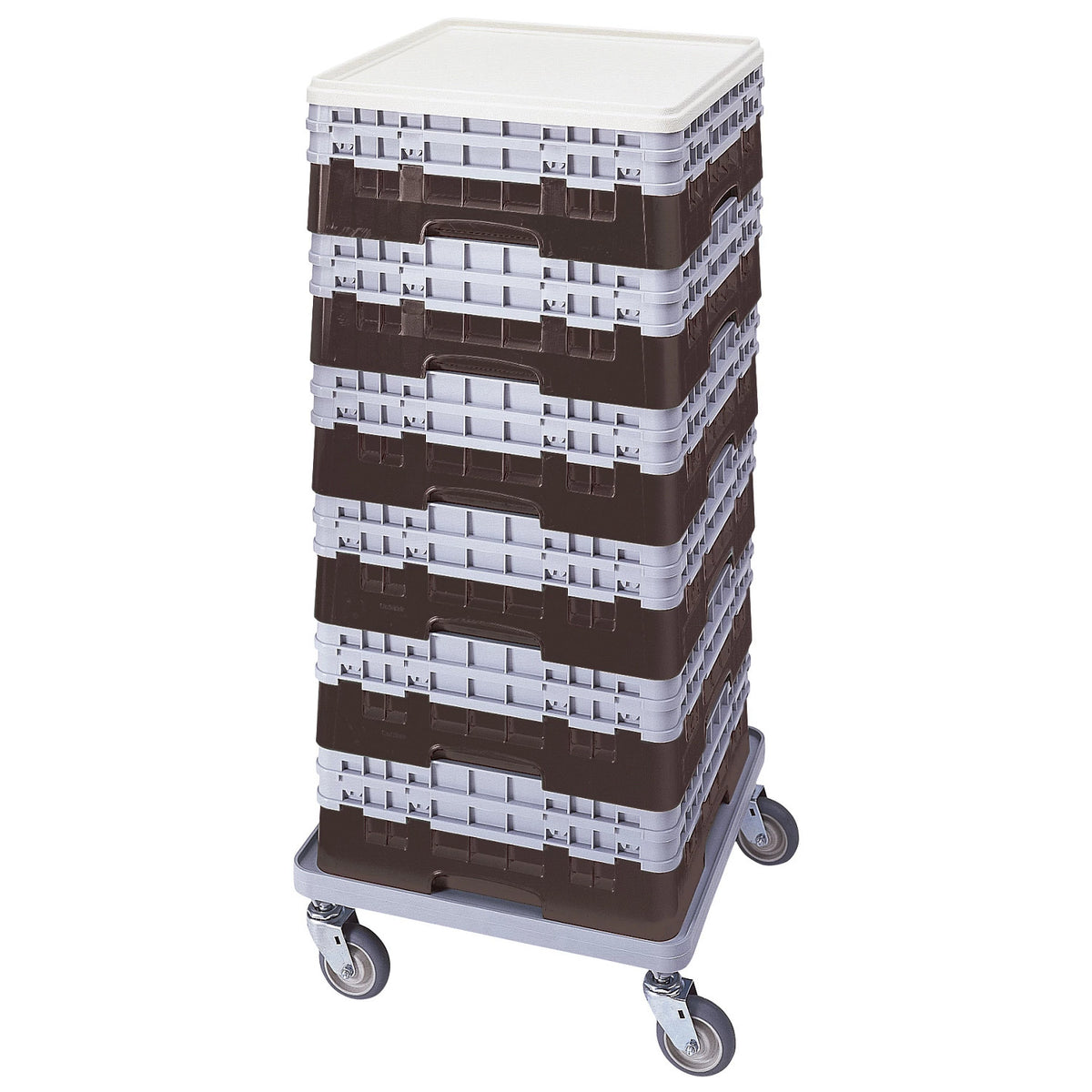 Cambro BR578167 Camrack Full Size Open Base Rack, 7 1/4" Tall - Brown