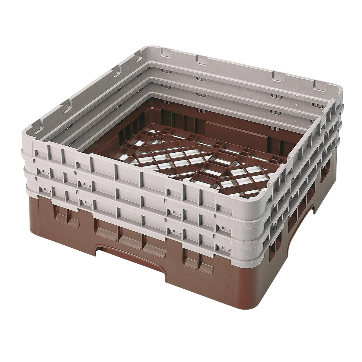Cambro BR712167 Camrack Full Size Open Base Rack, 8 7/8" Tall - Brown