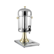 CAC China BVDS-J2G Beverage Dispenser SS/PC W/ Ice Core 2.2Gal Silver/Gold Case Pack of 1 by CAC China (cac-china-bvds-j2g-beverage-dispenser-ss-pc-w-ice-core-2-2gal-silver-gold-case-pack-of-1)