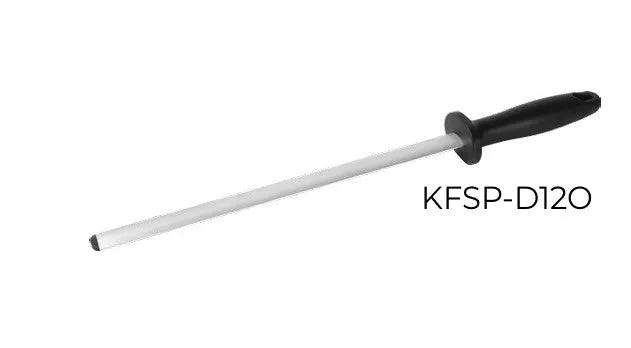 CAC China KFSP-D12O 12" Oval Diamond-Coated Sharpening Steel Product Image