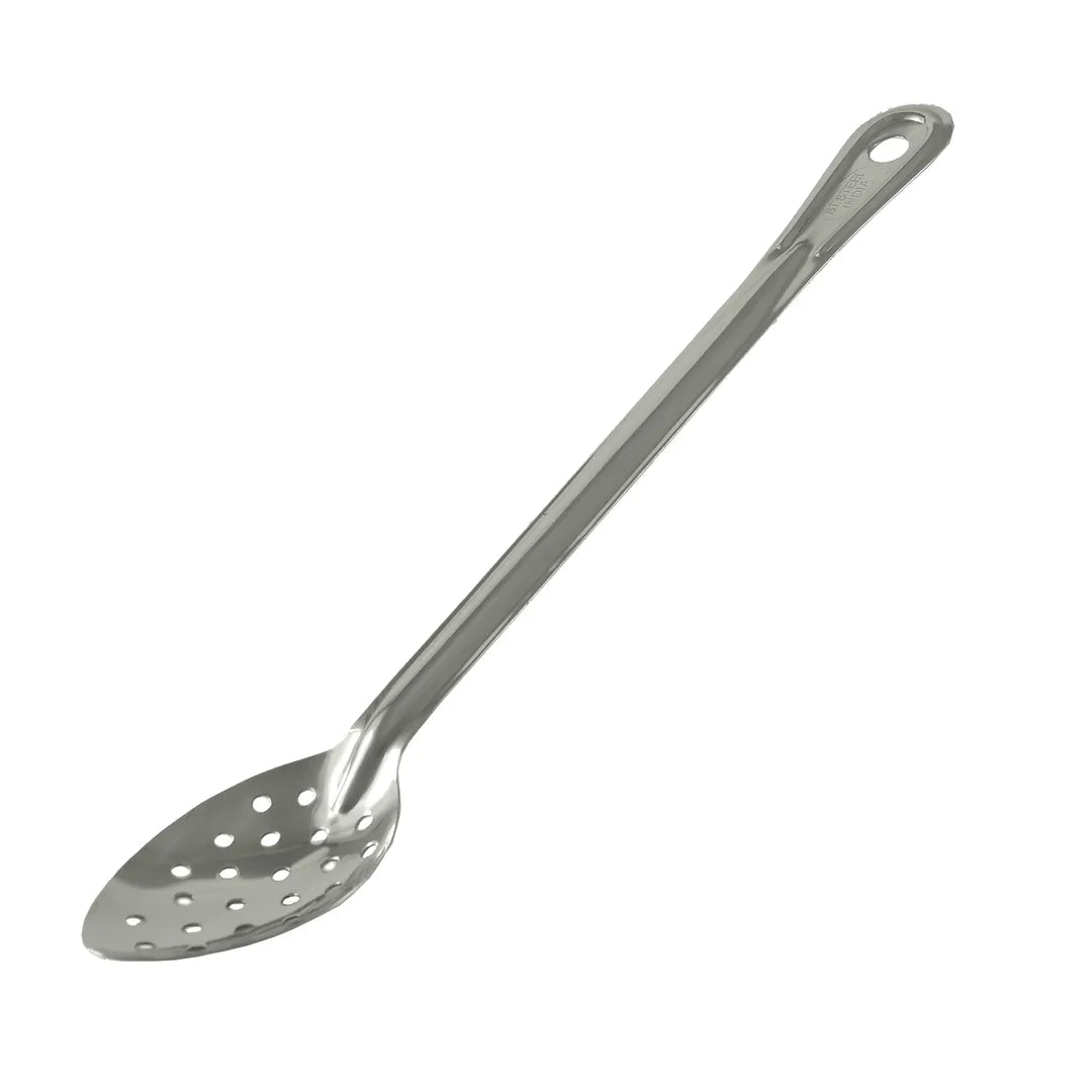 CAC China SBHP-15 15" Stainless Steel Perforated Basting Spoon Product Image