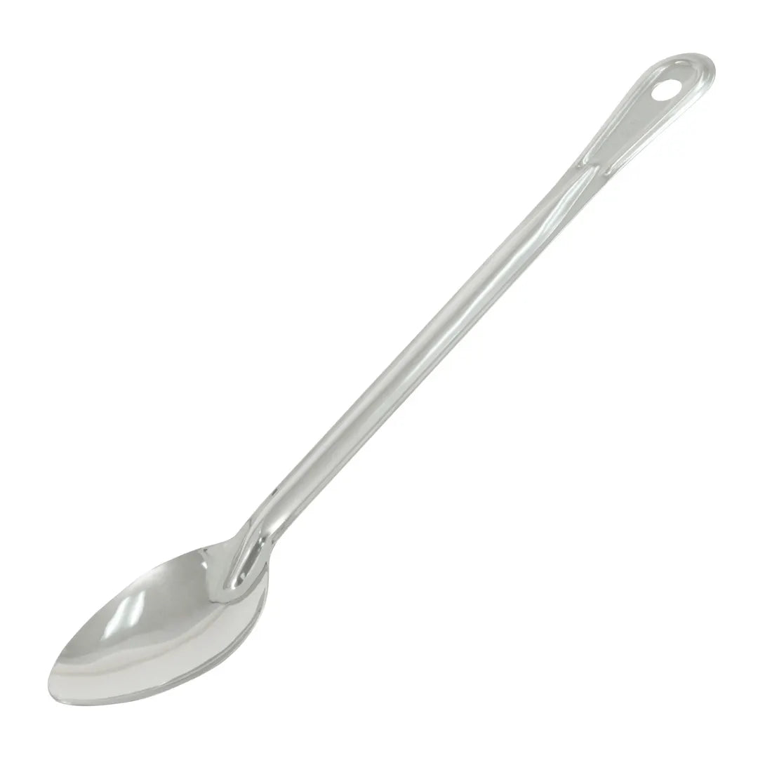 CAC China SBHS-13 13" Stainless Steel Solid Basting Spoon Product Image