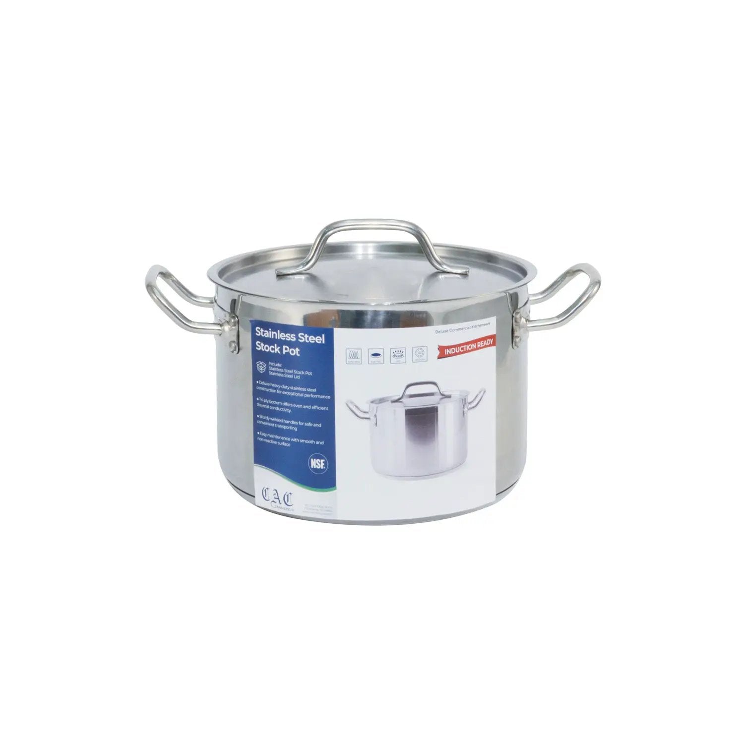 CAC China STKP-8 Stock Pot SS W/ Lid 8QT Product Image